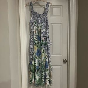 Anthropologie Maeve Flounced Maxi. Size L